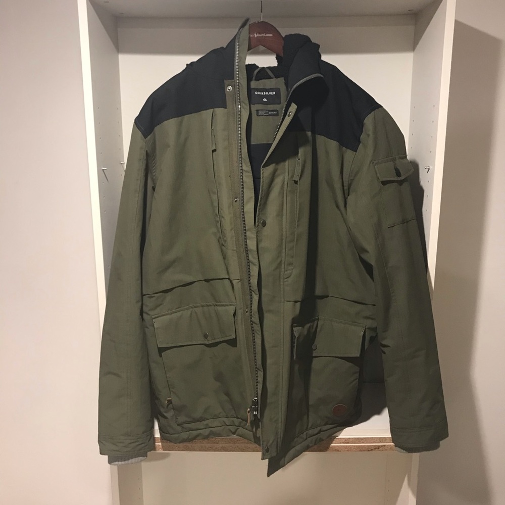 Quicksilver Winter Coat -XL, Army Green